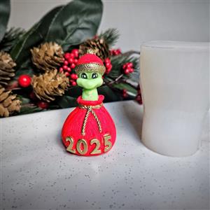 Силиконовая форма - Новогодняя змейка в мешочке.